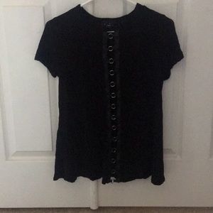 A open front shirt
